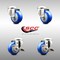 Service Caster 3 Inch 316SS Blue Polyurethane Wheel Swivel Bolt Hole Caster Brakes SCC, 2PK SCC-SS316BH20S314-PPUB-BLUE-2-TLB-2 - alternate 5